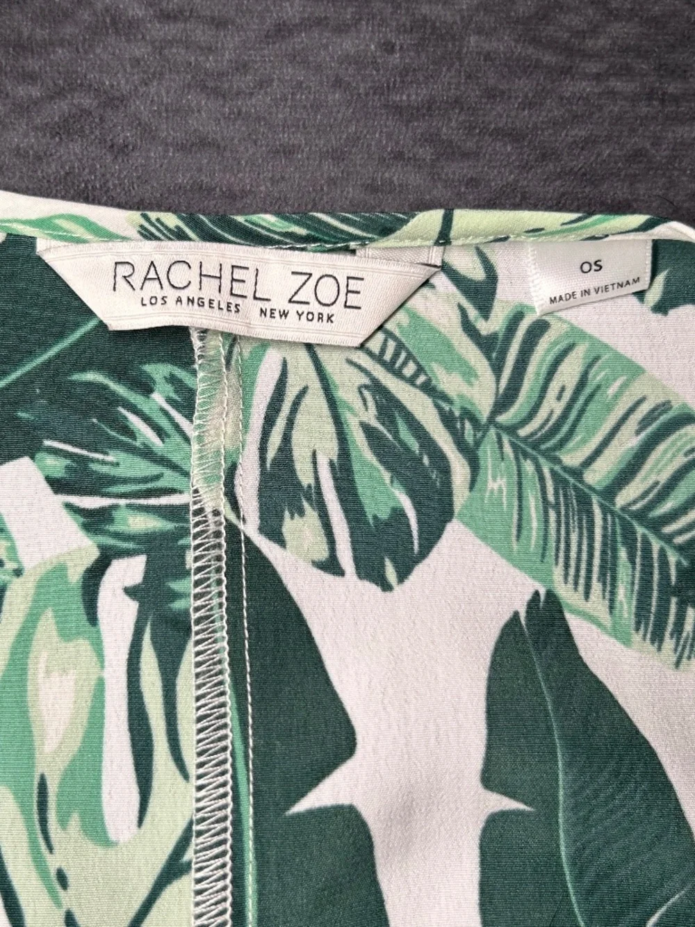 Rachel Zoe Tropical Palm Tree Print Swimsuit Coverup- ONE SIZE - Picture 2 of 5